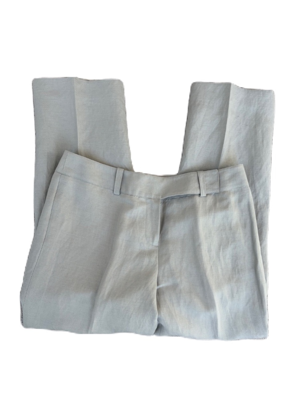 Ann Taylor Petites ankle dress pants silk linen lined 6P gray